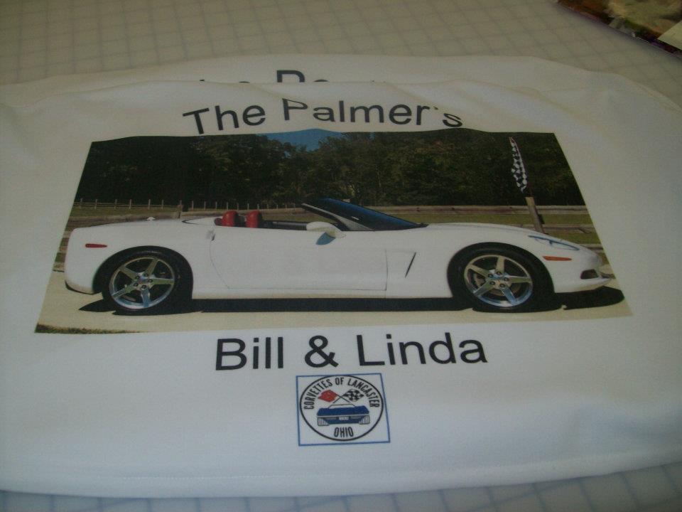 chair cover made with sublimation printing